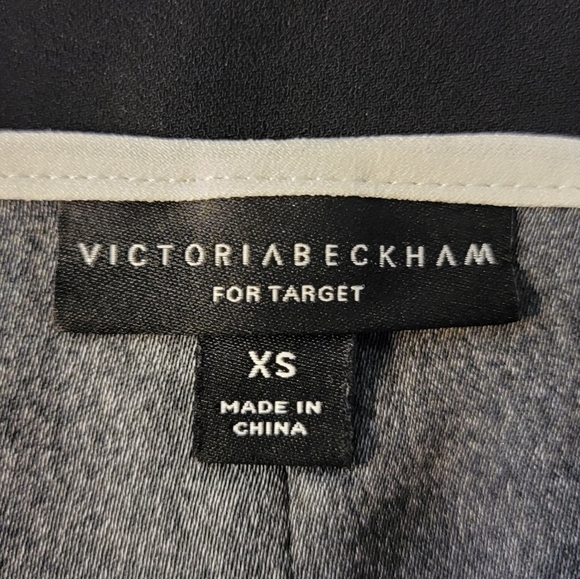 VICTORIA BECKHAM TARGET Top Floral Daisy Peplum Black Women Sz XS Lagenlook Mod - Picture 6 of 10